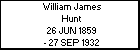 William James Hunt