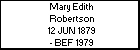 Mary Edith Robertson