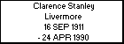 Clarence Stanley Livermore