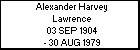 Alexander Harvey Lawrence
