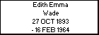 Edith Emma Wade