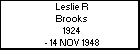 Leslie R Brooks