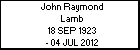 John Raymond Lamb