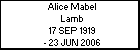 Alice Mabel Lamb