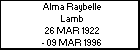 Alma Raybelle Lamb