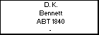 D. K. Bennett