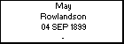 May Rowlandson