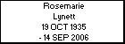 Rosemarie Lynett