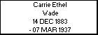 Carrie Ethel Wade
