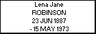Lena Jane ROBINSON