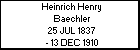 Heinrich Henry Baechler