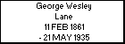 George Wesley Lane