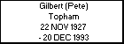 Gilbert (Pete) Topham