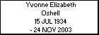Yvonne Elizabeth Oshell