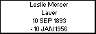 Leslie Mercer Laver