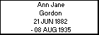 Ann Jane Gordon