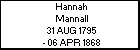 Hannah Mannall