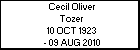 Cecil Oliver Tozer