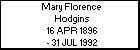 Mary Florence Hodgins