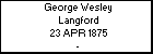 George Wesley Langford