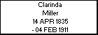 Clarinda Miller