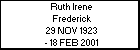 Ruth Irene Frederick