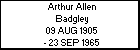 Arthur Allen Badgley
