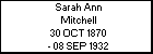 Sarah Ann Mitchell