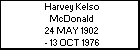 Harvey Kelso McDonald