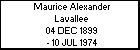 Maurice Alexander Lavallee