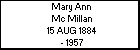 Mary Ann Mc Millan