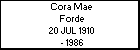 Cora Mae Forde