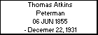 Thomas Atkins Peterman