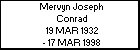 Mervyn Joseph Conrad