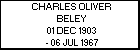CHARLES OLIVER BELEY