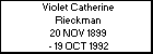 Violet Catherine Rieckman
