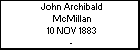 John Archibald McMillan