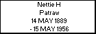 Nettie H Patraw