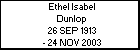 Ethel Isabel Dunlop