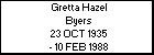 Gretta Hazel Byers