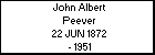 John Albert Peever