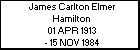 James Carlton Elmer Hamilton