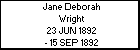 Jane Deborah Wright