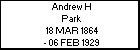 Andrew H Park