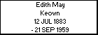 Edith May Keown