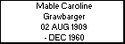 Mable Caroline Grawbarger