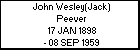 John Wesley(Jack) Peever