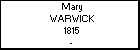 Mary WARWICK