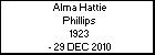 Alma Hattie Phillips