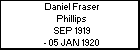 Daniel Fraser Phillips